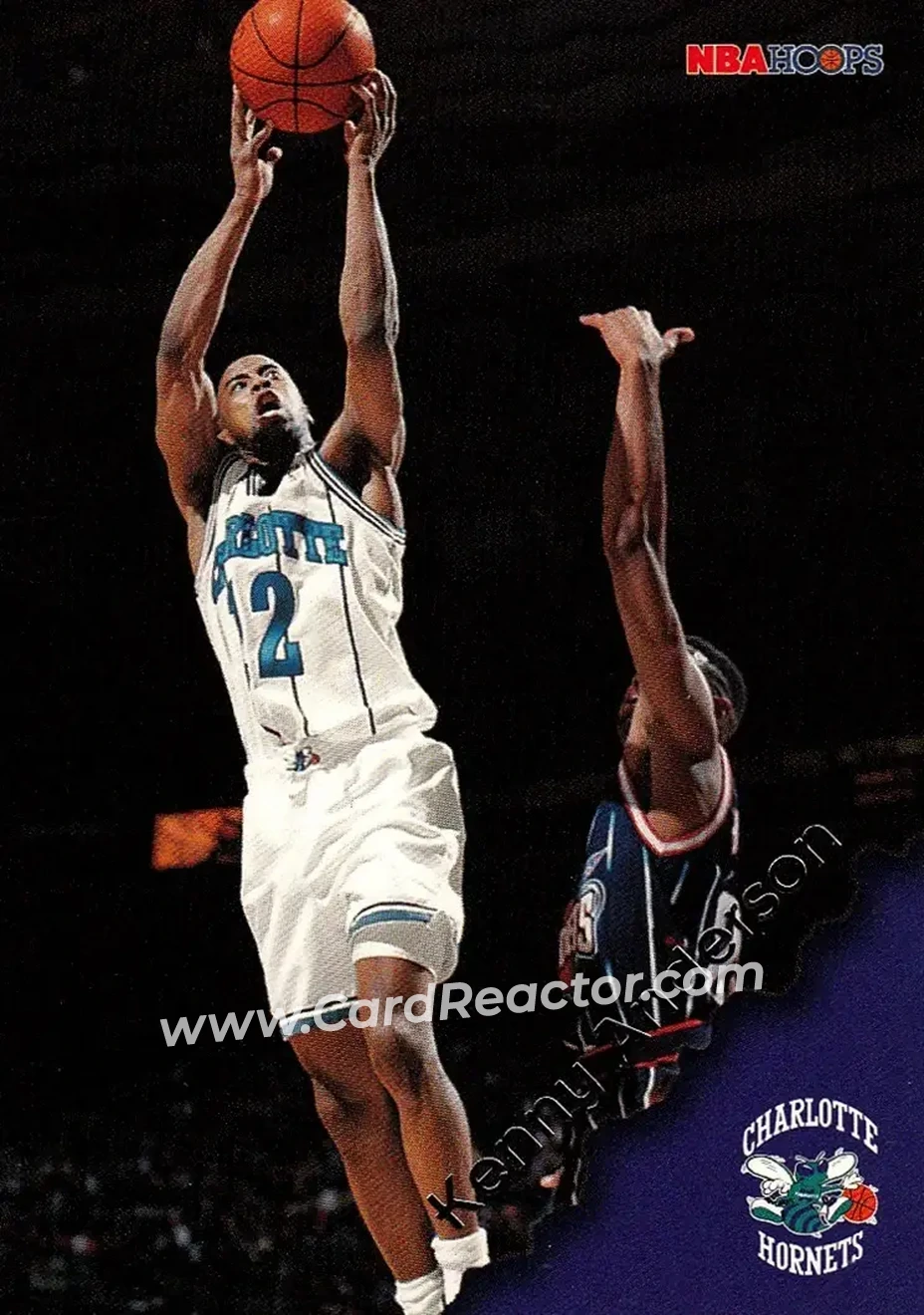 1996-97 Hoops #13 - Kenny Anderson - Charlotte Hornets - Front