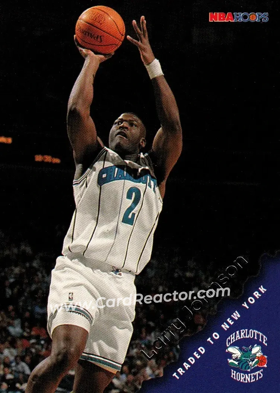 1996-97 Hoops #17 - Larry Johnson - New York Knicks - Front