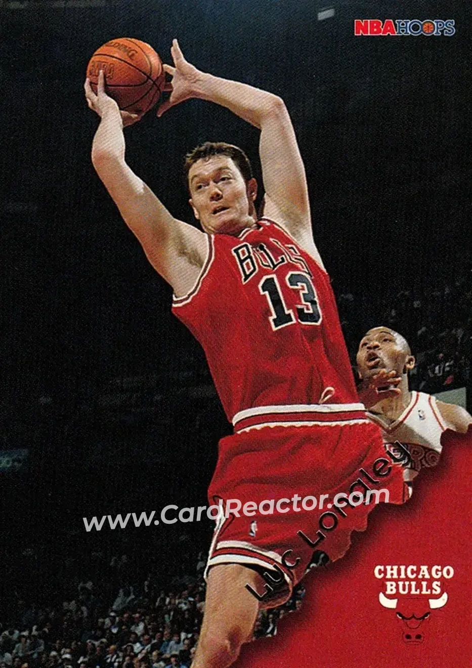 1996-97 Hoops #23 - Luc Longley - Chicago Bulls - Front