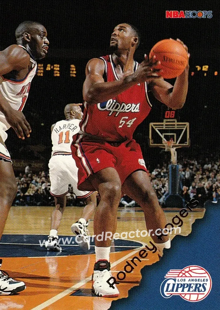 1996-97 Hoops #73 - Rodney Rogers - Los Angeles Clippers - Front