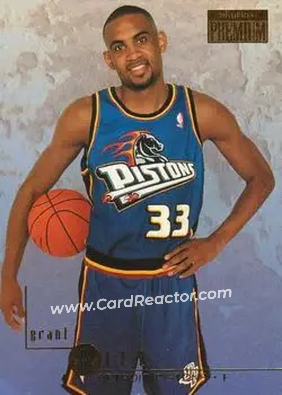1996-97 SkyBox Premium #34 - Grant Hill - Detroit Pistons - Front
