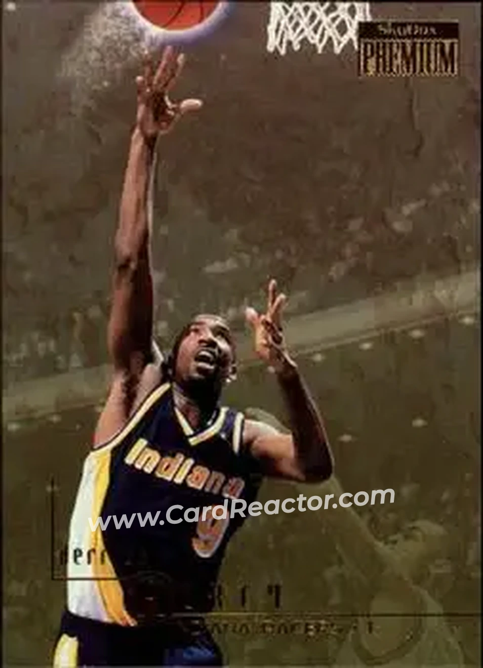 1996-97 SkyBox Premium #48 - Derrick McKey - Indiana Pacers - Front