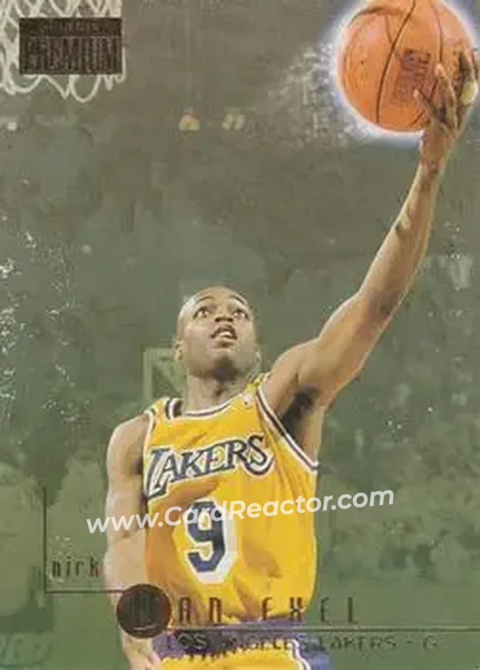 1996-97 SkyBox Premium #59 - Nick Van Exel - Los Angeles Lakers - Front