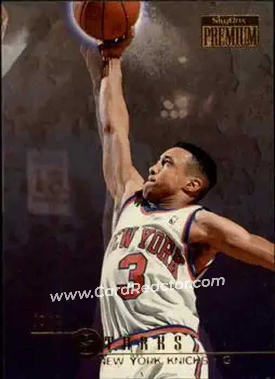 1996-97 SkyBox Premium #78 - John Starks - New York Knicks - Front