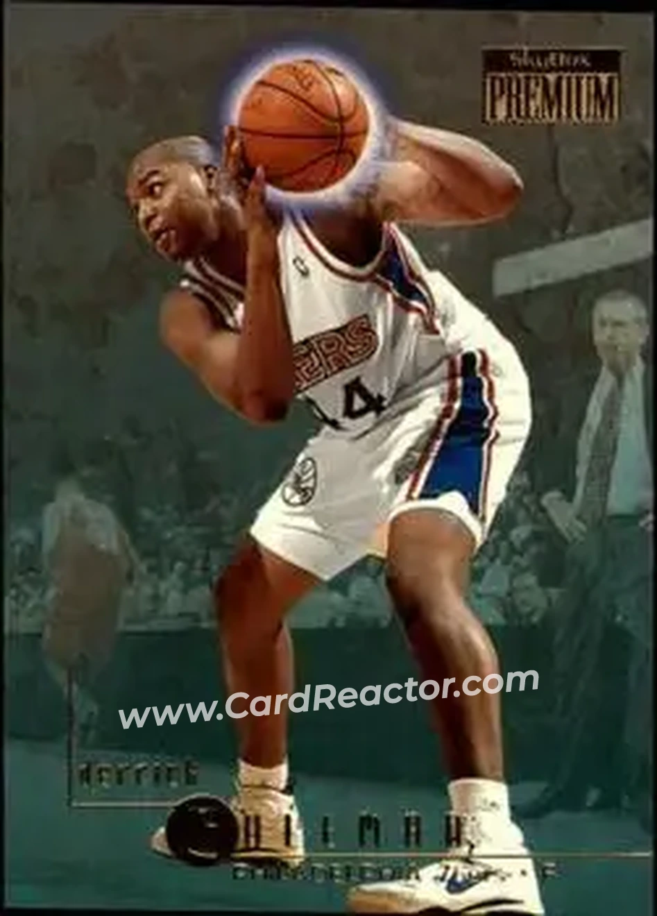 1996-97 SkyBox Premium #84 - Derrick Coleman - Philadelphia 76ers - Front
