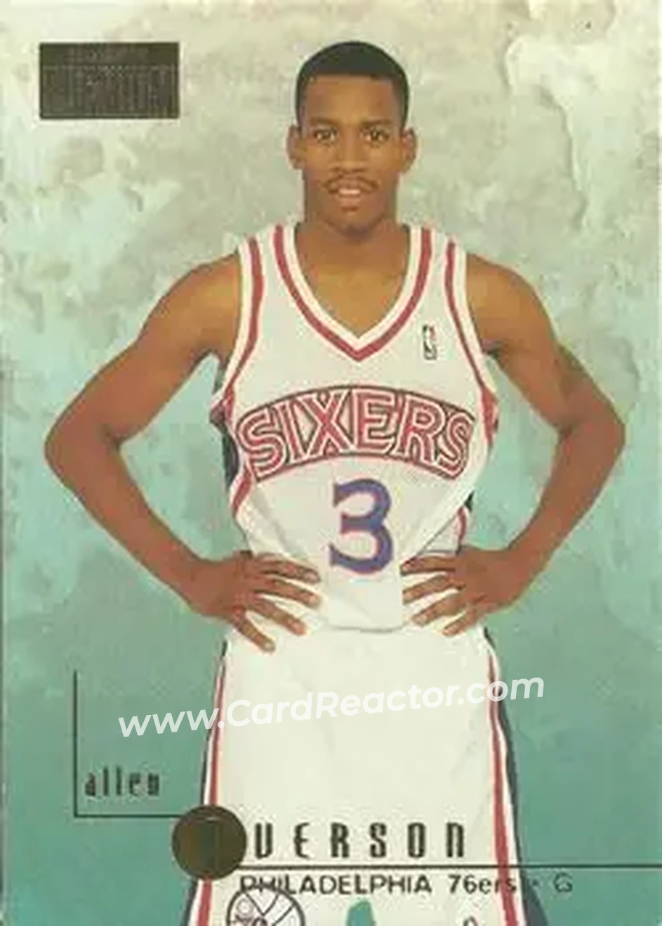 1996-97 SkyBox Premium #85 - Allen Iverson - Philadelphia 76ers - Front