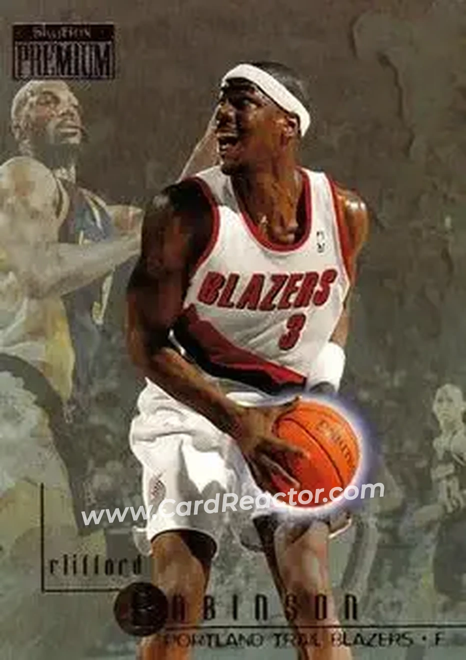 1996-97 SkyBox Premium #95 - Clifford Robinson - Portland Trail Blazers - Front