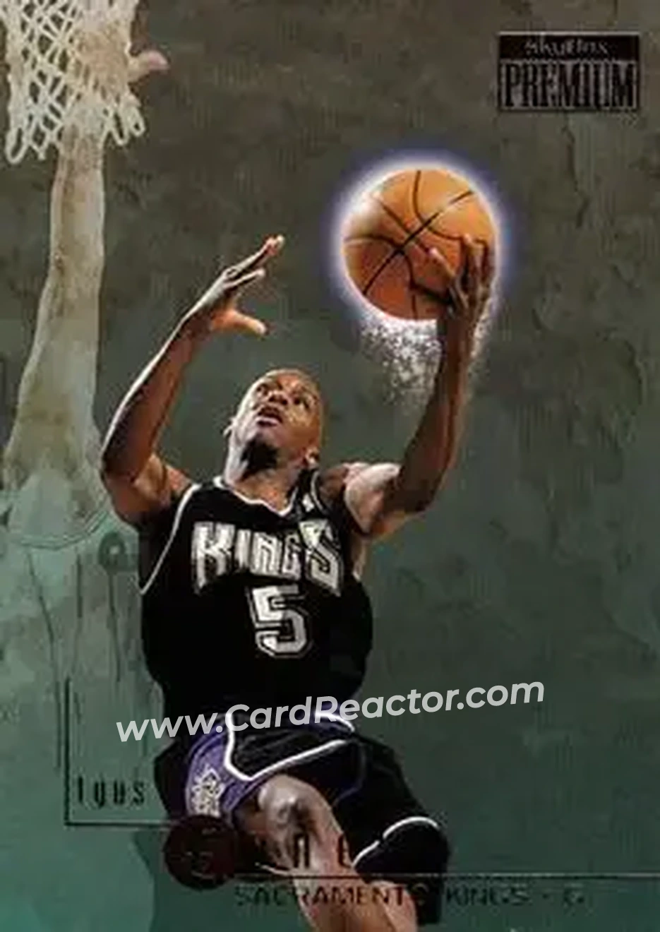 1996-97 SkyBox Premium #98 - Tyus Edney - Sacramento Kings - Front 1996-97 SkyBox Premium #98 - Tyus Edney - Sacramento Kings - Front
