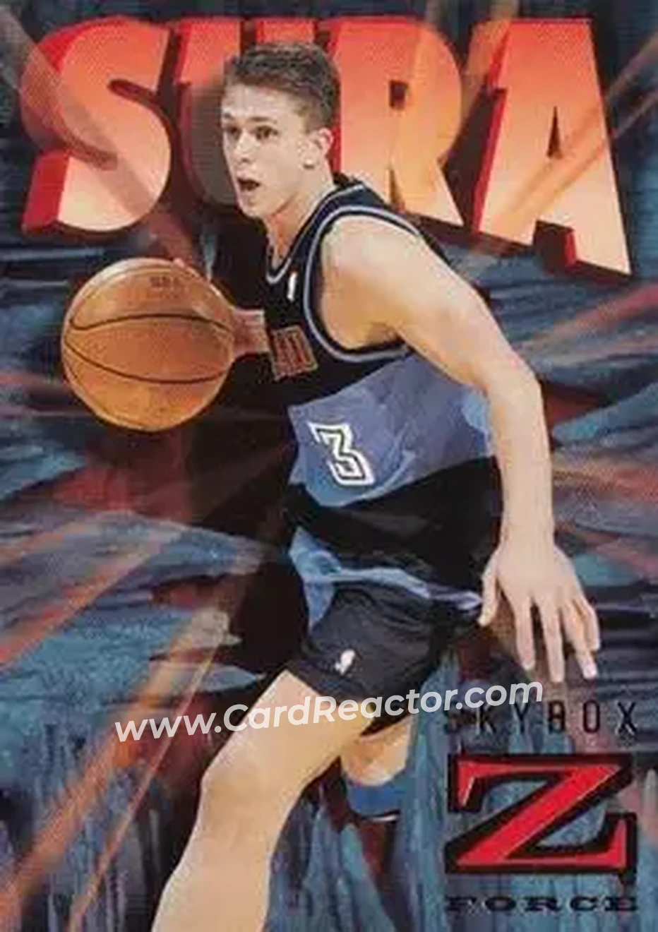 1996-97 SkyBox Z-Force #17 - Bob Sura - Cleveland Cavaliers - Front