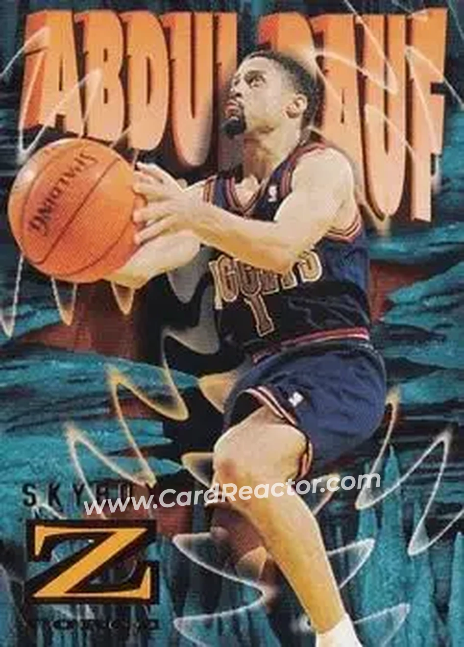 1996-97 SkyBox Z-Force #22 - Mahmoud Abdul-Rauf - Sacramento Kings - Front