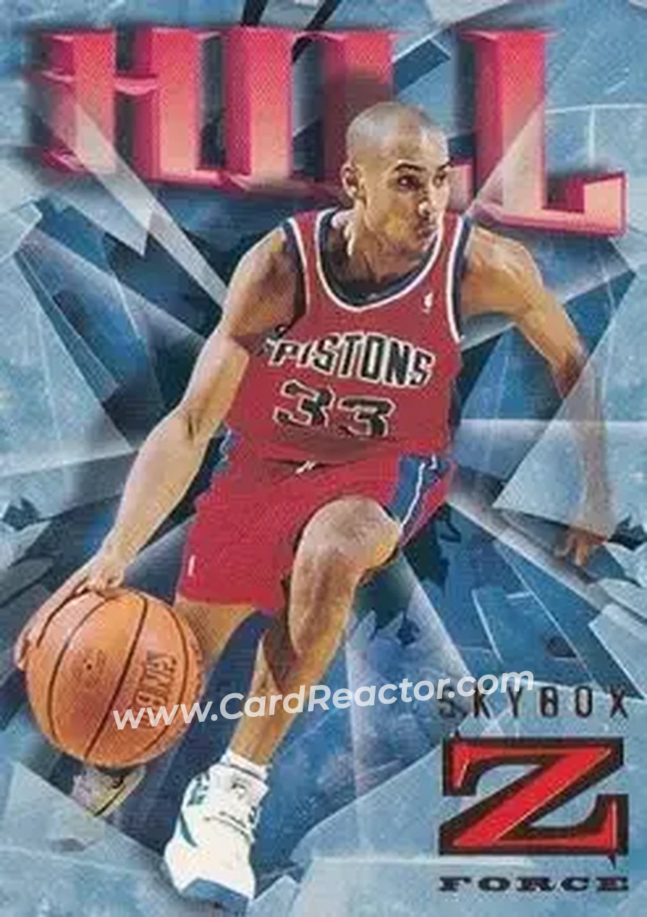 1996-97 SkyBox Z-Force #26 - Grant Hill - Detroit Pistons - Front