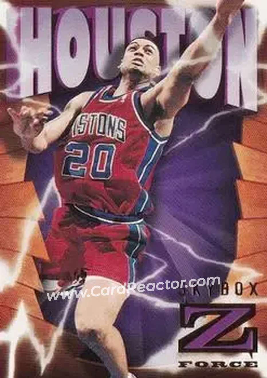 1996-97 SkyBox Z-Force #27 - Allan Houston - New York Knicks - Front