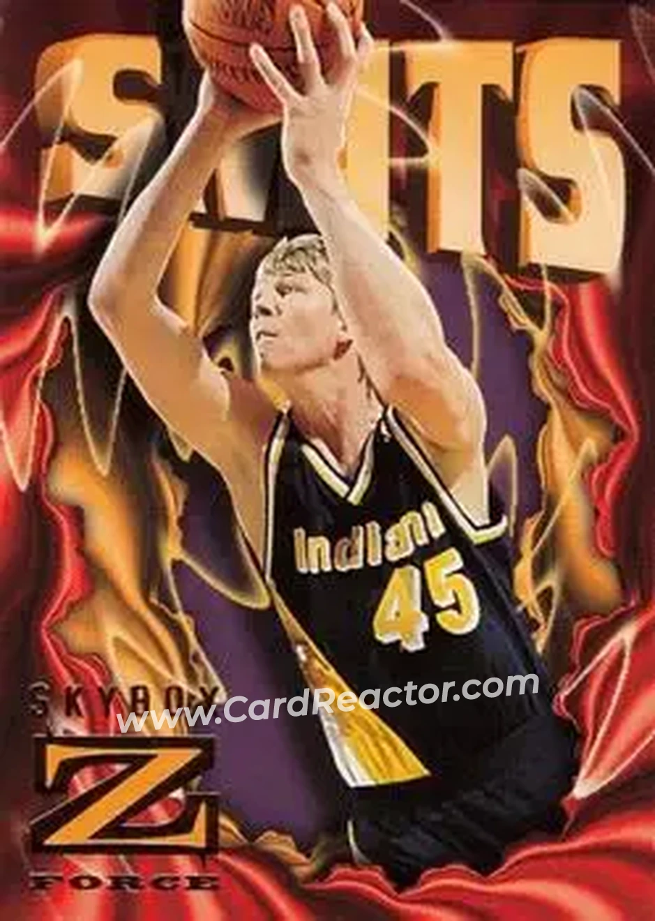 1996-97 SkyBox Z-Force #39 - Rik Smits - Indiana Pacers - Front