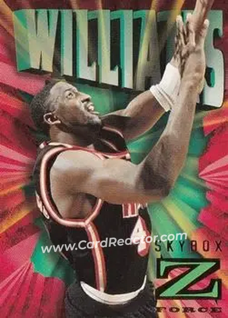 1996-97 SkyBox Z-Force #49 - Walt Williams - Miami Heat - Front