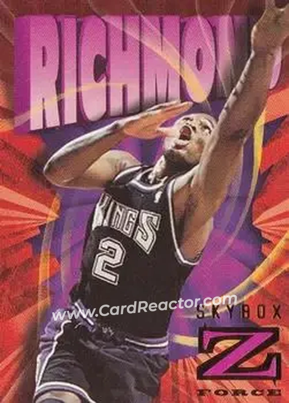1996-97 SkyBox Z-Force #77 - Mitch Richmond - Sacramento Kings - Front