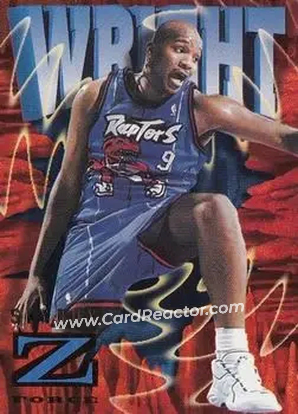 1996-97 SkyBox Z-Force #88 - Sharone Wright - Toronto Raptors - Front 1996-97 SkyBox Z-Force #88 - Sharone Wright - Toronto Raptors - Front