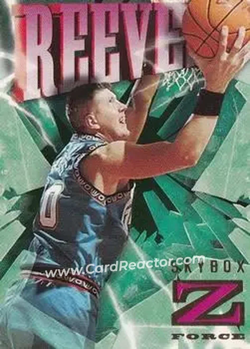 1996-97 SkyBox Z-Force #93 - Bryant Reeves - Vancouver Grizzlies - Front