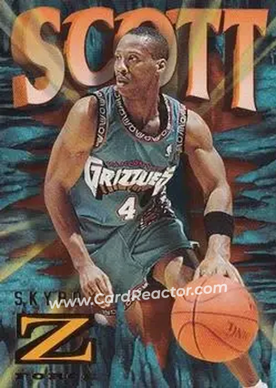 1996-97 SkyBox Z-Force #94 - Byron Scott - Vancouver Grizzlies - Front