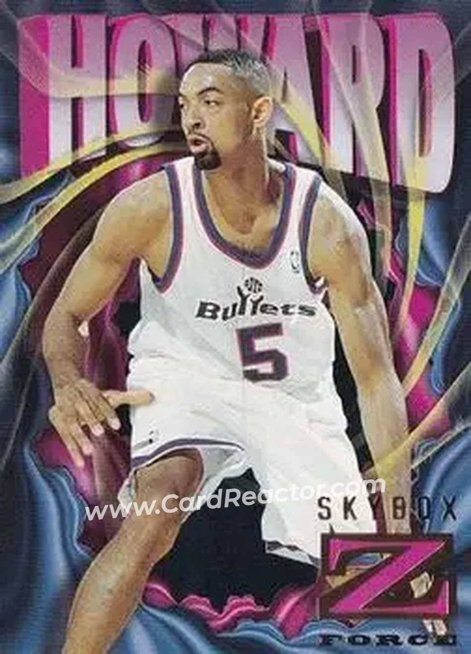1996-97 SkyBox Z-Force #95 - Juwan Howard - Washington Bullets - Front