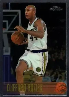 1996-97 Topps Chrome #6 - Clifford Rozier - Golden State Warriors