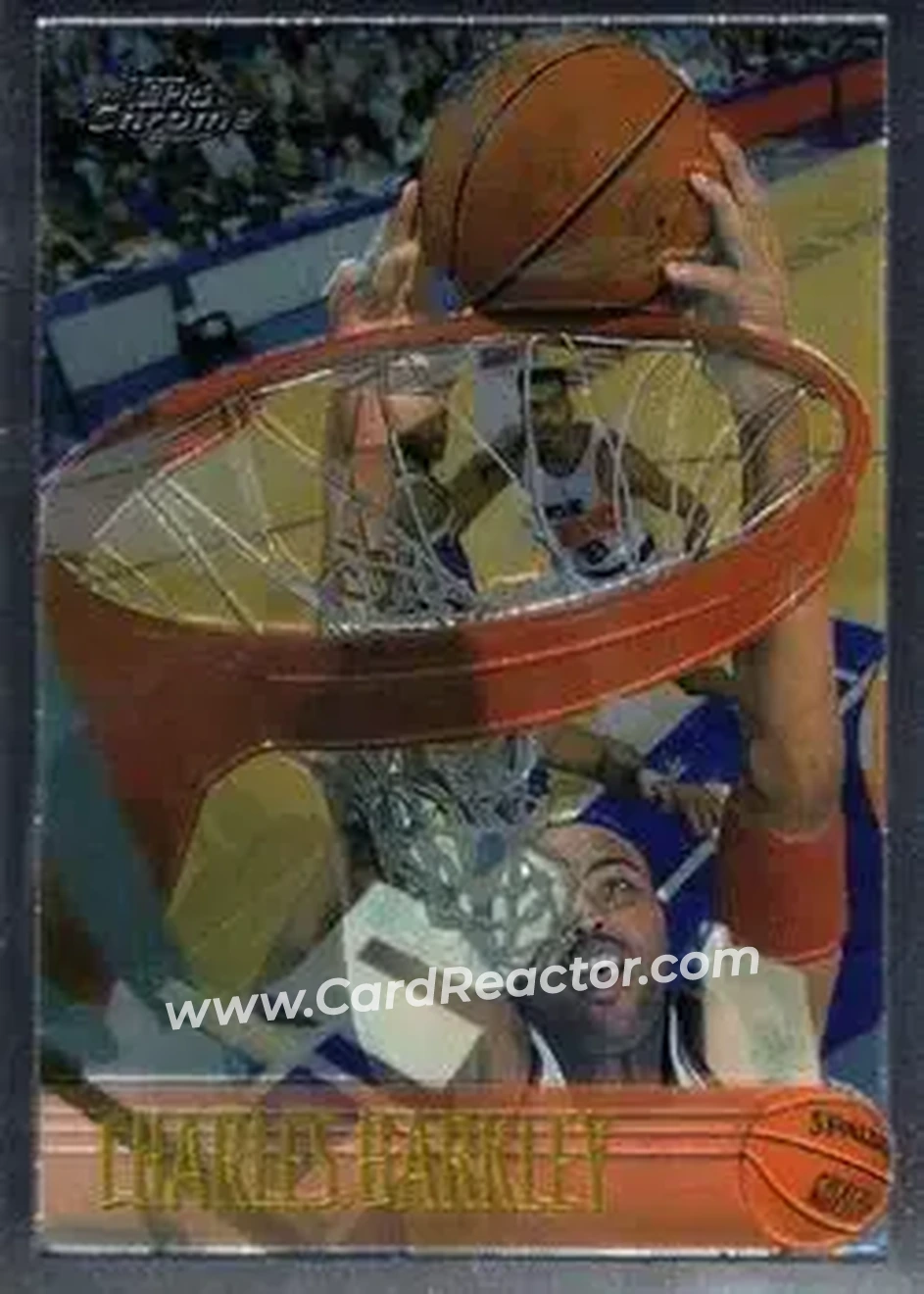 1996-97 Topps Chrome #34 - Charles Barkley - Houston Rockets - Front