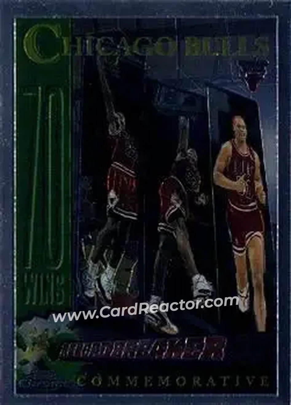 1996-97 Topps Chrome #72 - Card #72 - Chicago Bulls - Front 1996-97 Topps Chrome #72 - Card #72 - Chicago Bulls - Front