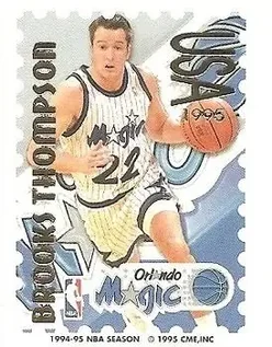 1995 Pro Stamps #1A - Brooks Thompson - Orlando Magic