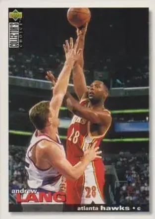 1995-96 Collector's Choice Japanese #5 - Andrew Lang - Atlanta Hawks