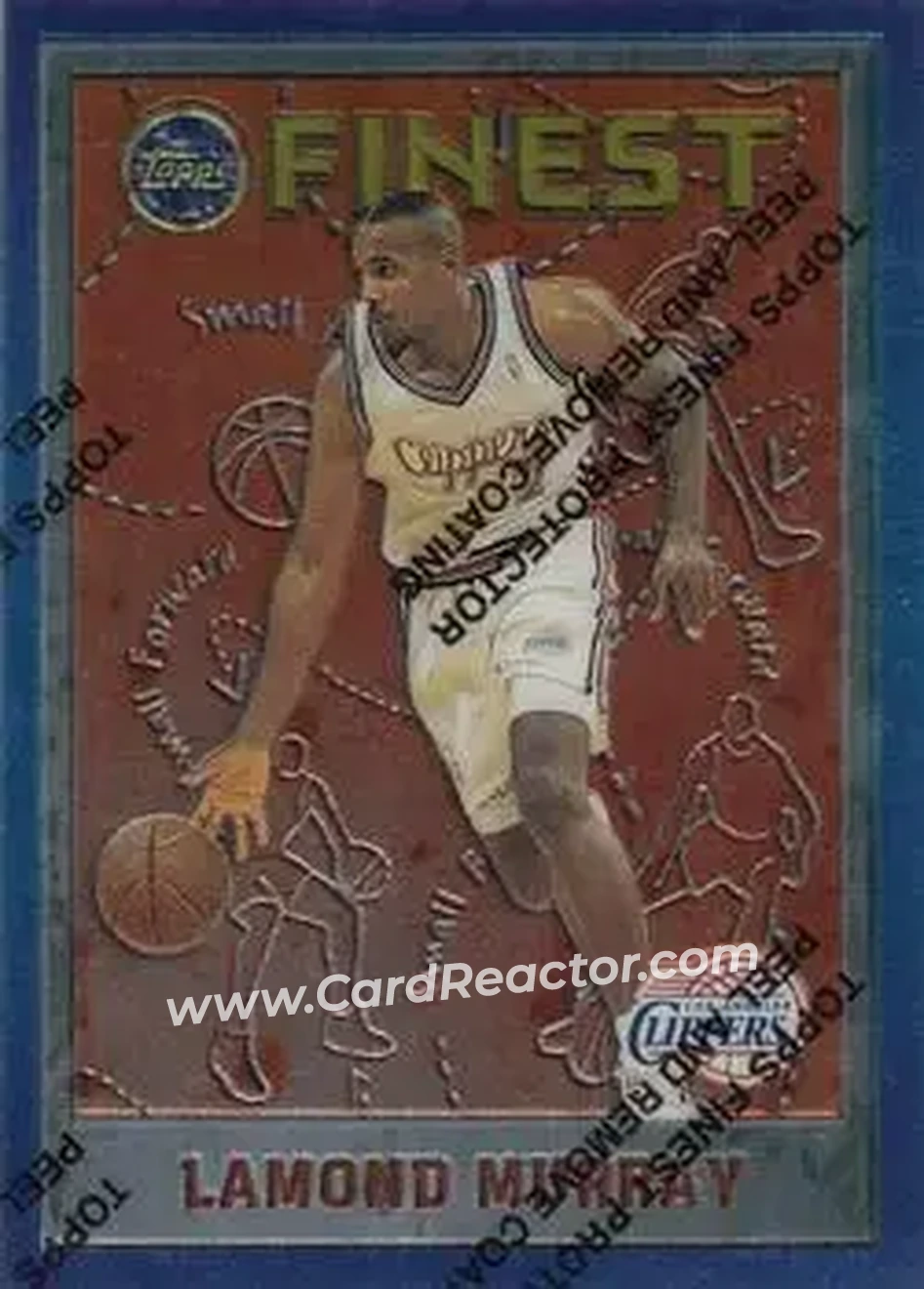 1995-96 Finest #6 - Lamond Murray - Los Angeles Clippers - Front
