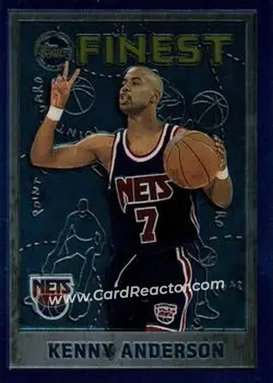 1995-96 Finest #7 - Kenny Anderson - New Jersey Nets - Front