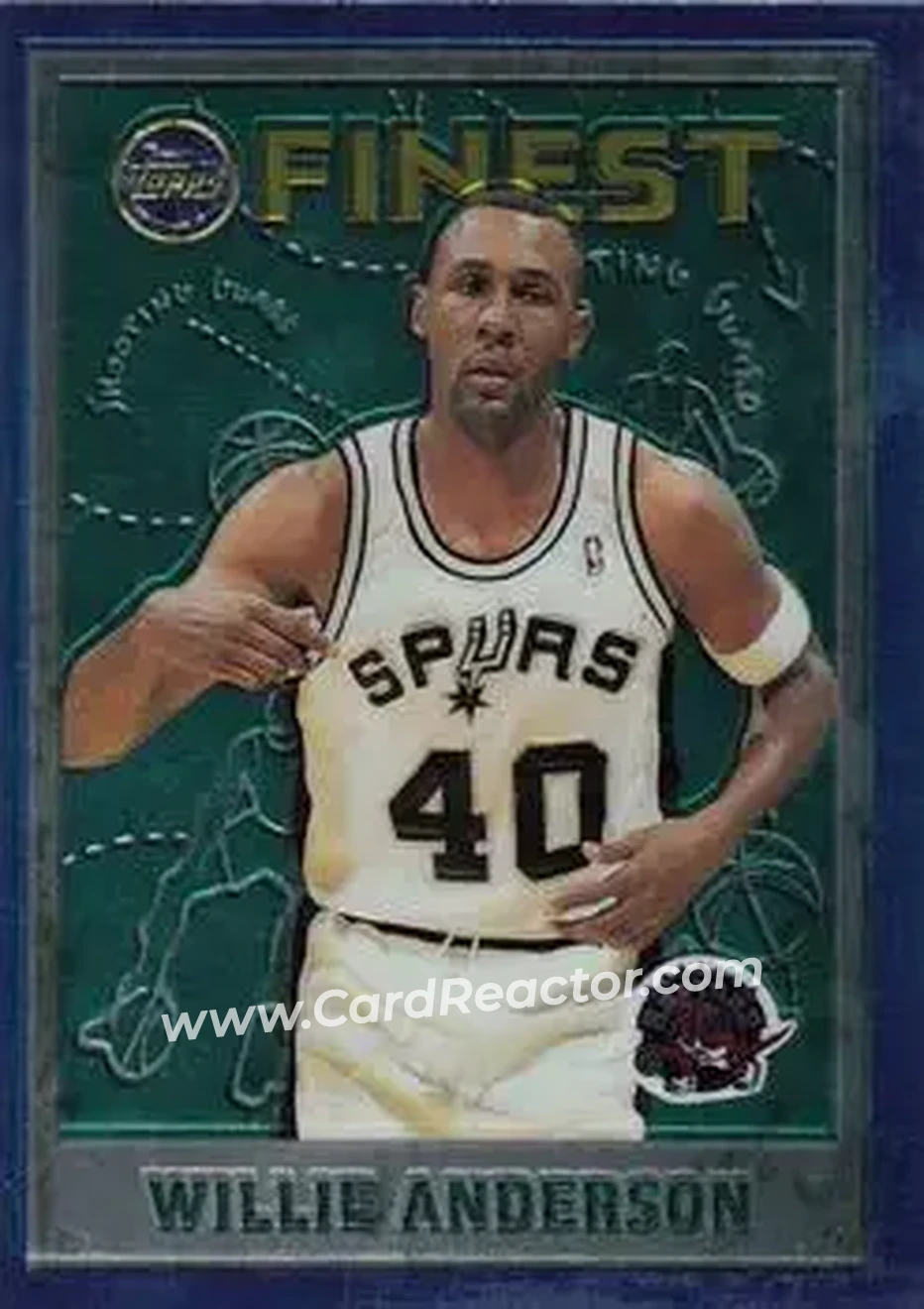 1995-96 Finest #24 - Willie Anderson - Toronto Raptors - Front