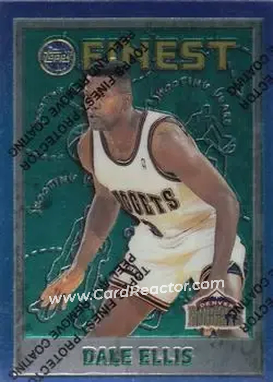 1995-96 Finest #26 - Dale Ellis - Denver Nuggets - Front