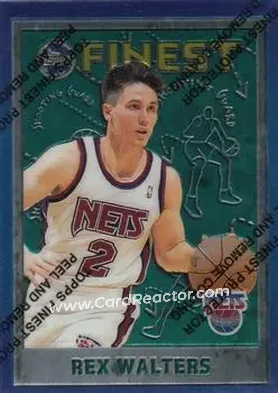 1995-96 Finest #36 - Rex Walters - New Jersey Nets - Front