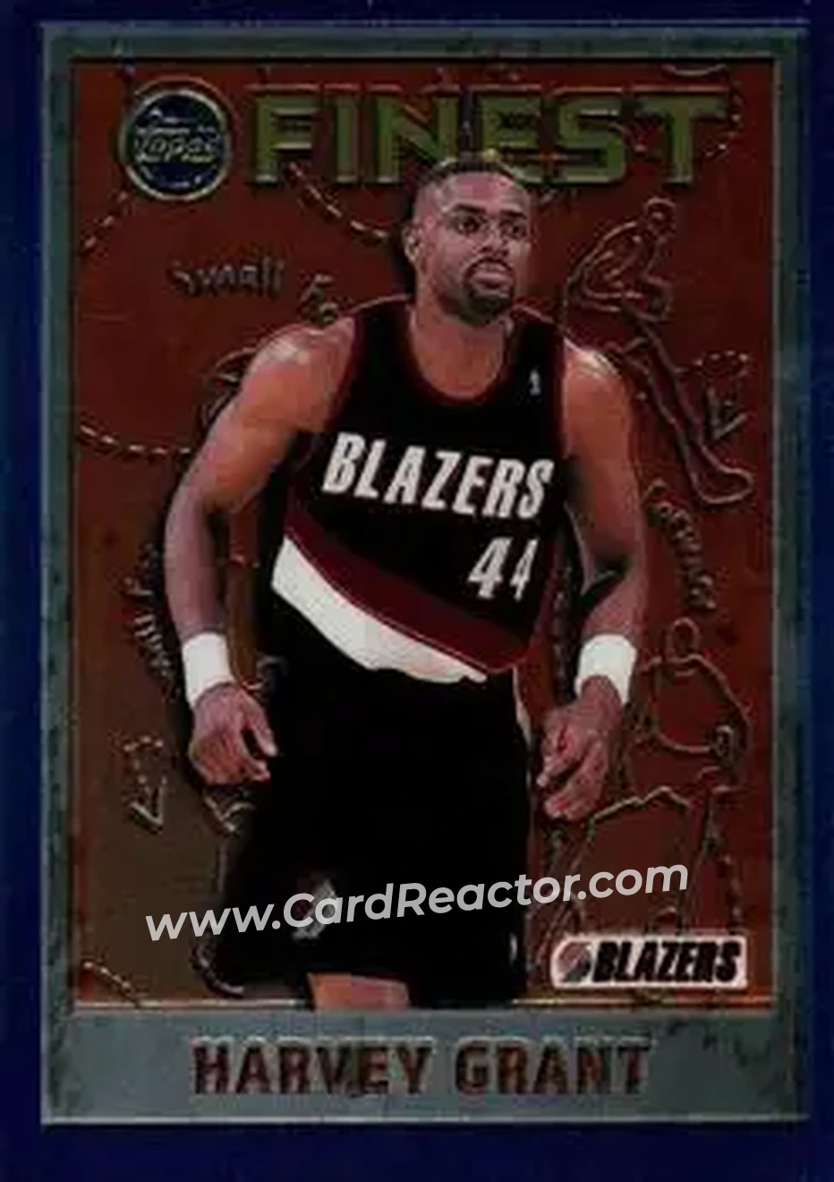 1995-96 Finest #39 - Harvey Grant - Portland Trail Blazers - Front 1995-96 Finest #39 - Harvey Grant - Portland Trail Blazers - Front