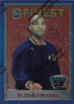 1995-96 Finest #47 - Blue Edwards - Vancouver Grizzlies
