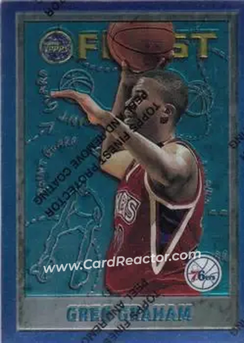 1995-96 Finest #52 - Greg Graham - Philadelphia 76ers - Front