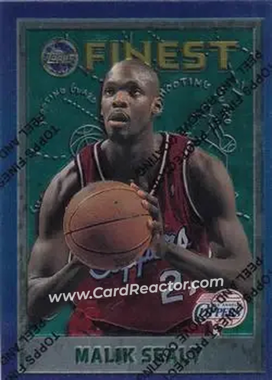 1995-96 Finest #58 - Malik Sealy - Los Angeles Clippers - Front
