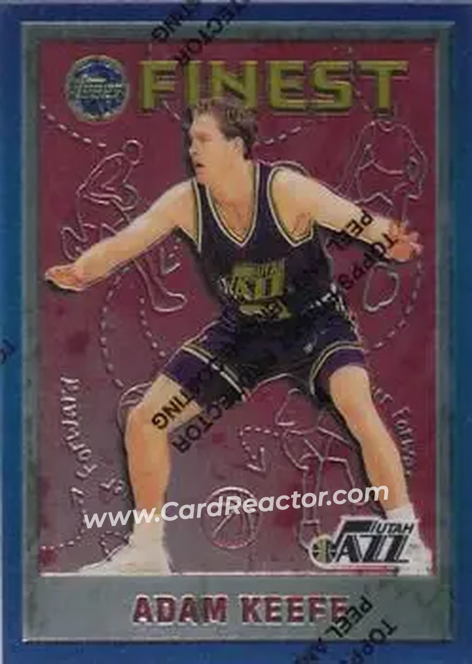 1995-96 Finest #73 - Adam Keefe - Utah Jazz - Front 1995-96 Finest #73 - Adam Keefe - Utah Jazz - Front