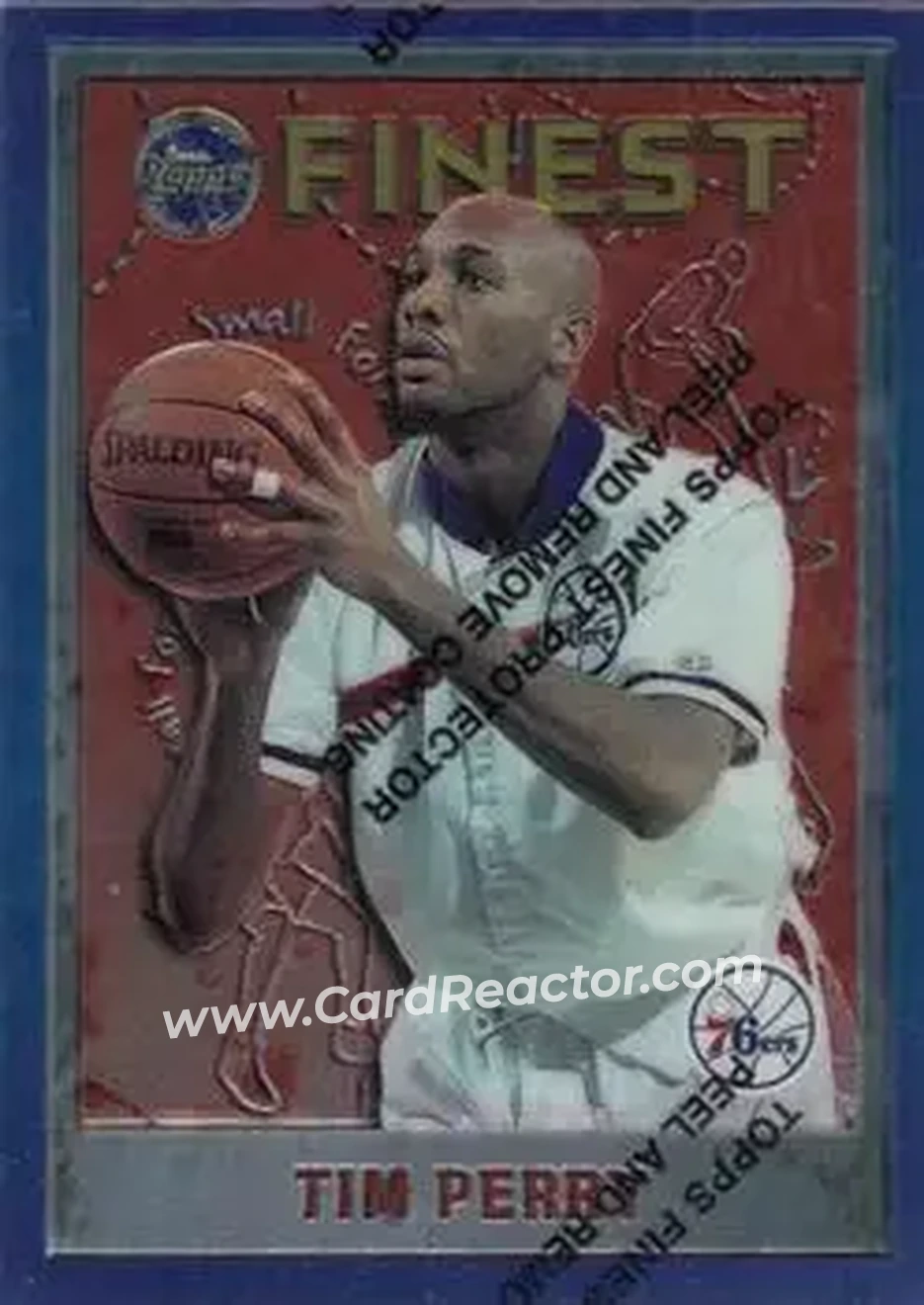 1995-96 Finest #79 - Tim Perry - Philadelphia 76ers - Front