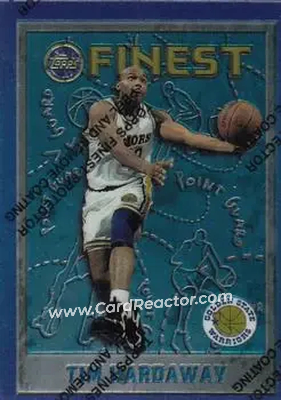 1995-96 Finest #80 - Tim Hardaway - Golden State Warriors - Front
