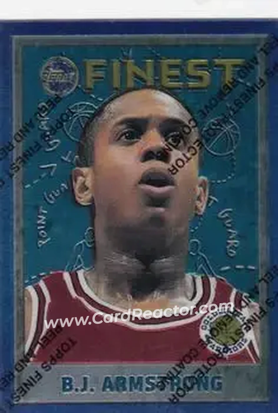 1995-96 Finest #81 - B.J. Armstrong - Golden State Warriors - Front