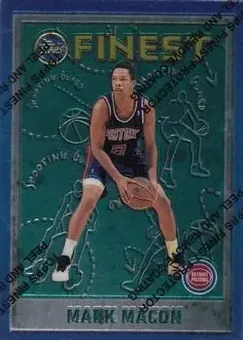 1995-96 Finest #83 - Mark Macon - Detroit Pistons