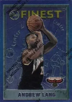 1995-96 Finest #88 - Andrew Lang - Atlanta Hawks