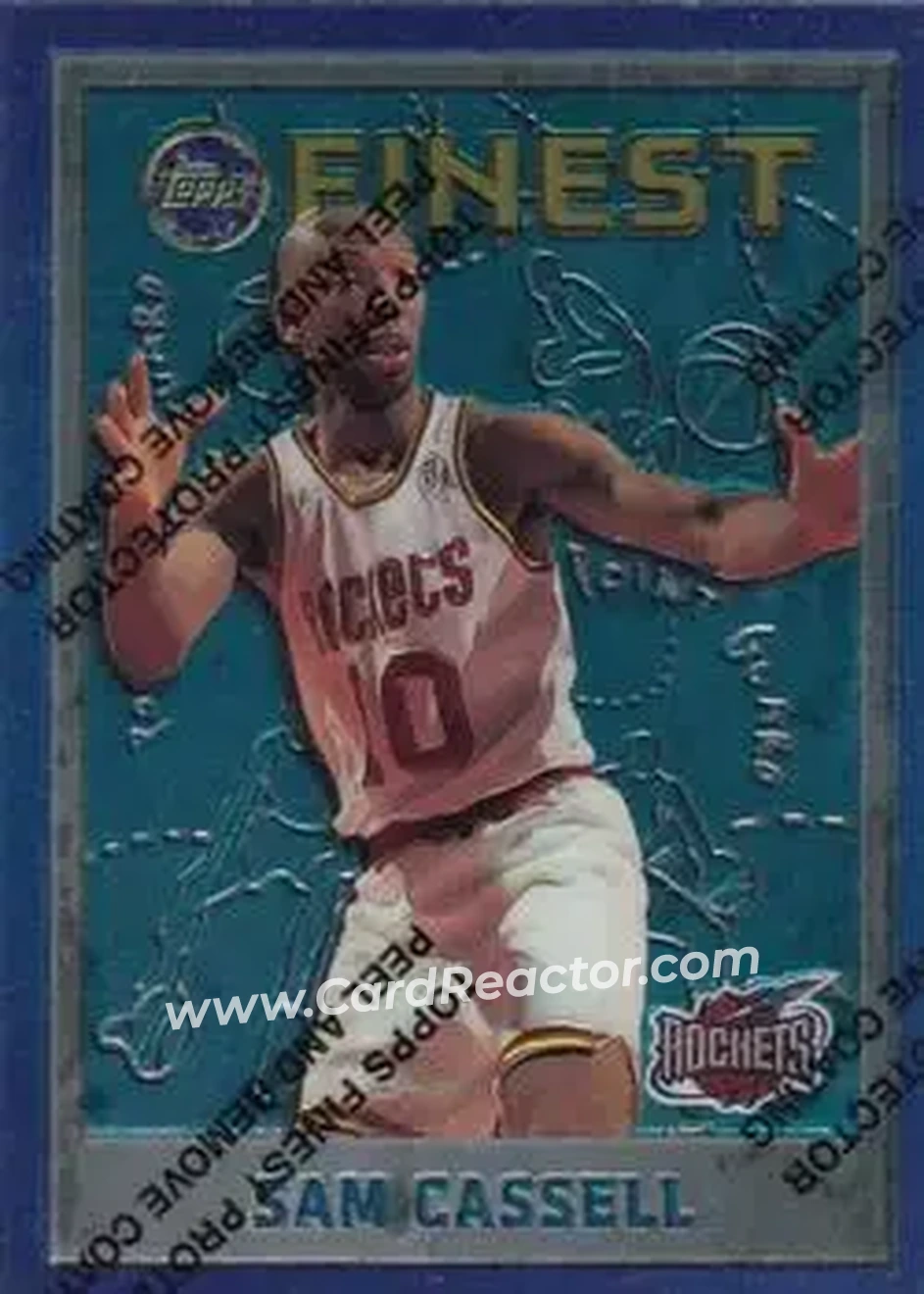 1995-96 Finest #90 - Sam Cassell - Houston Rockets - Front