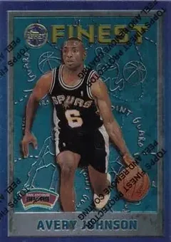1995-96 Finest #97 - Avery Johnson - San Antonio Spurs