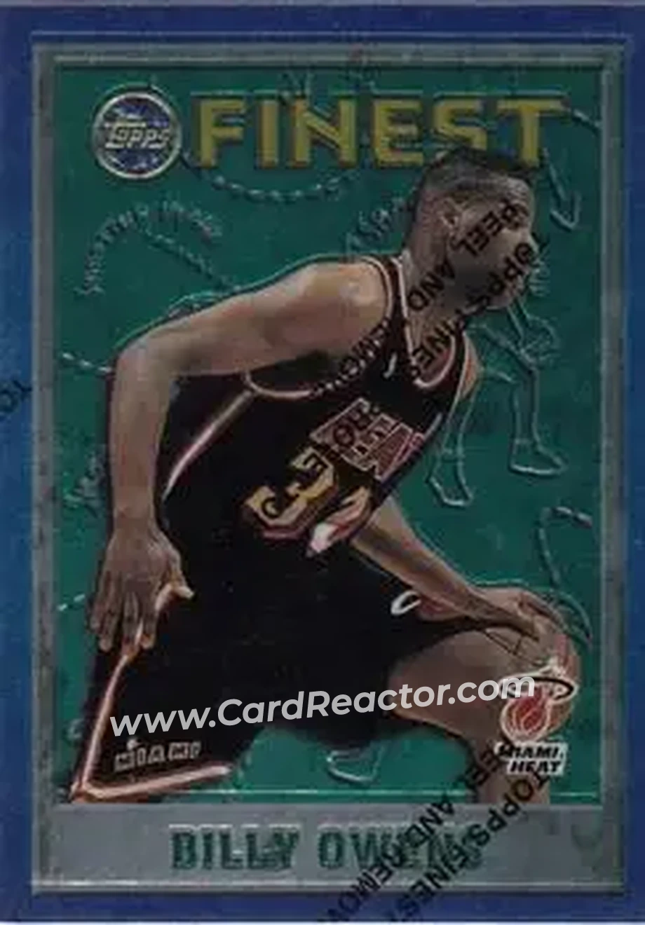 1995-96 Finest #99 - Billy Owens - Miami Heat - Front 1995-96 Finest #99 - Billy Owens - Miami Heat - Front