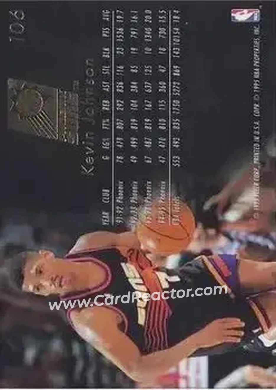 1995-96 Flair #106 - Kevin Johnson - Phoenix Suns - Back