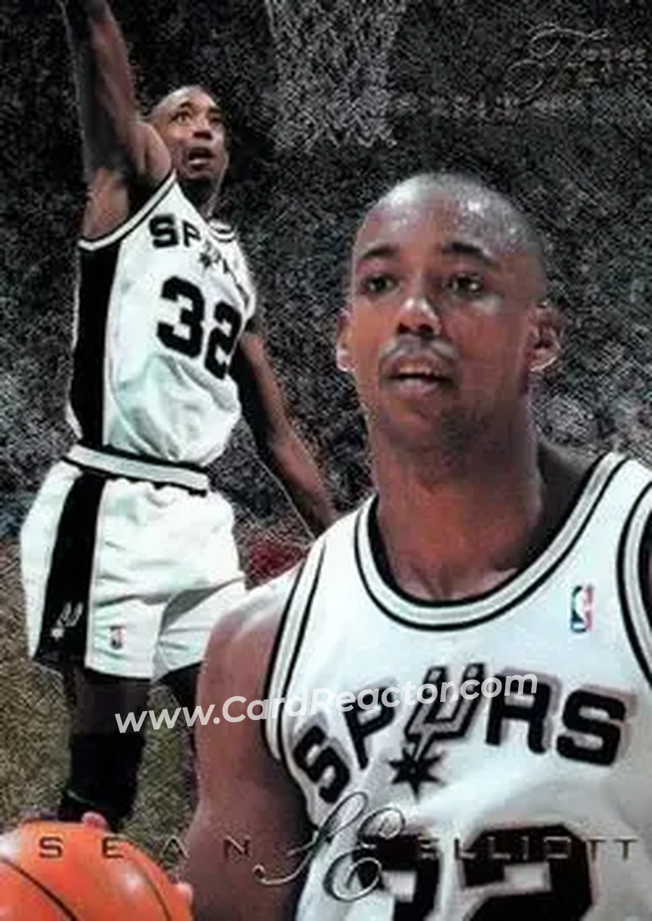 1995-96 Flair #122 - Sean Elliott - San Antonio Spurs - Front