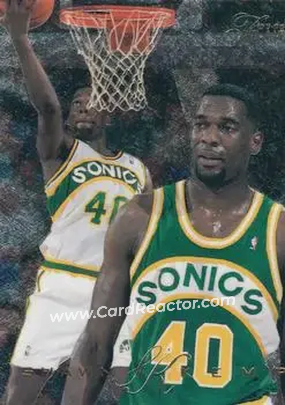 1995-96 Flair #126 - Shawn Kemp - Seattle SuperSonics - Front