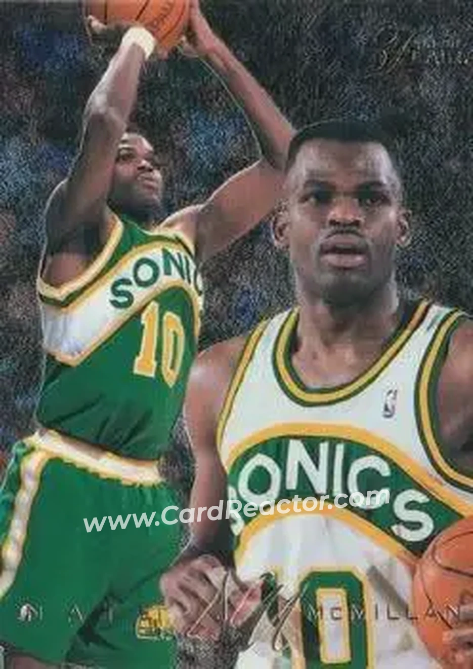 1995-96 Flair #127 - Nate McMillan - Seattle SuperSonics - Front